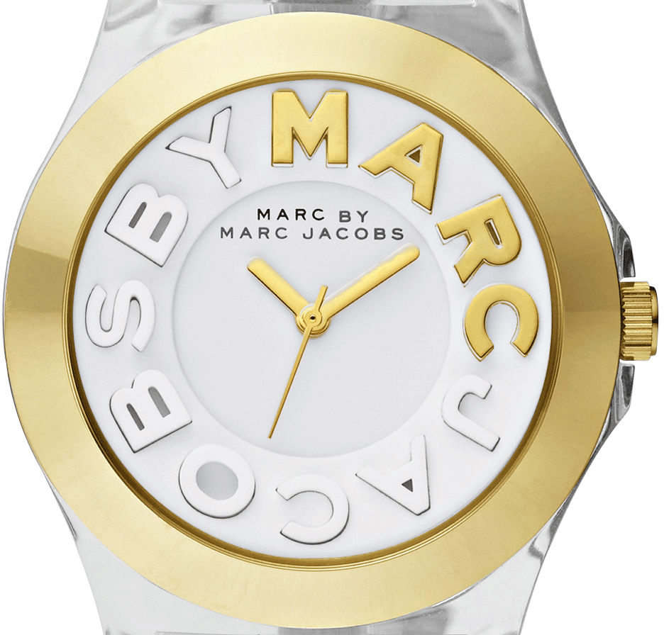 Marc by Marc Jacobs Watches MBM4546 Womens Clear polycarbonate and gol