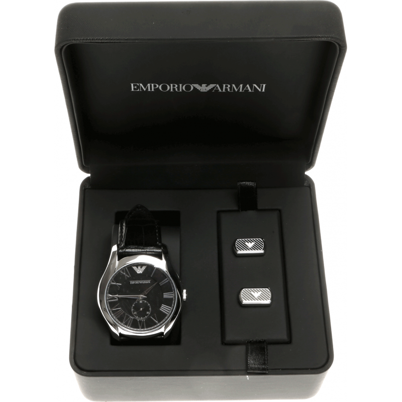 armani watch with cufflinks
