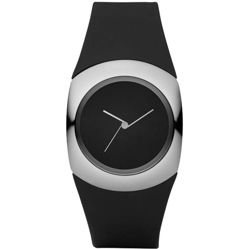 silver minimalist watch