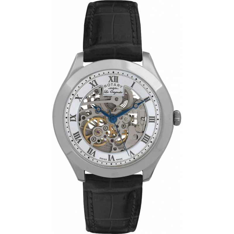 Rotary Jura Automatic Stainless Steel Strap GS90508/02 Watch Shade