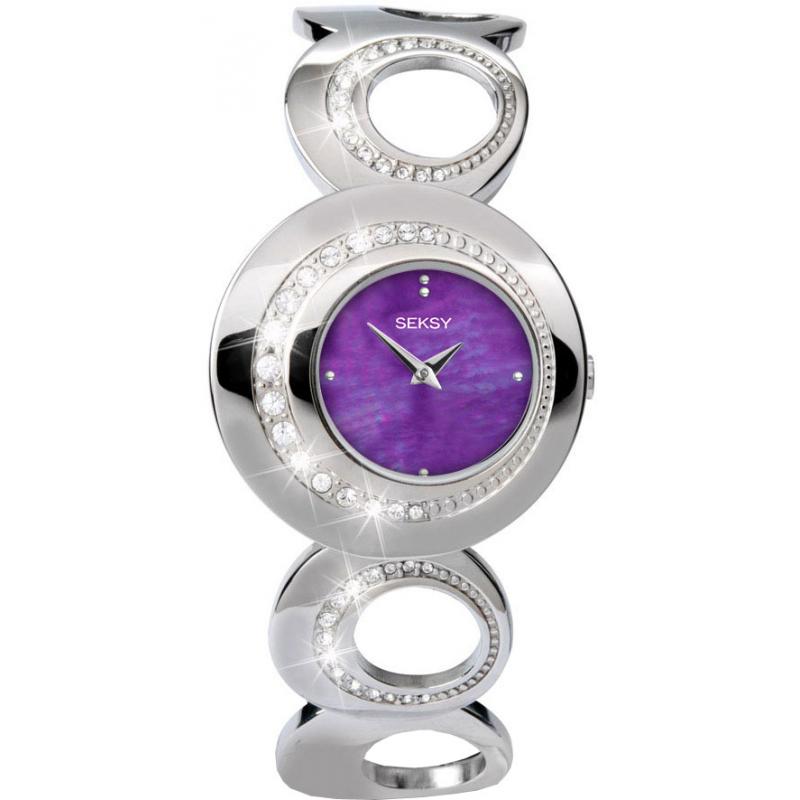 Seksy Ladies Watch And Necklace Gift Set 4452G Watch Shade Station