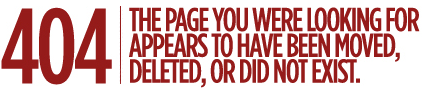 404 - the page you were looking for cannot be found