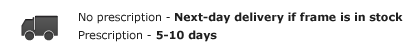 No prescription: Next day delivery, Prescription: 5-10 days delivery