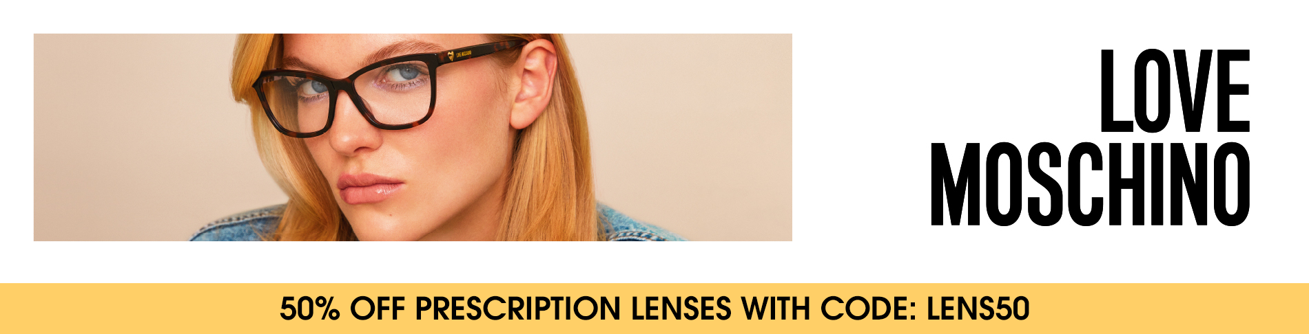 Love Moschino Orange Acetate Glasses (Frames) main image 1