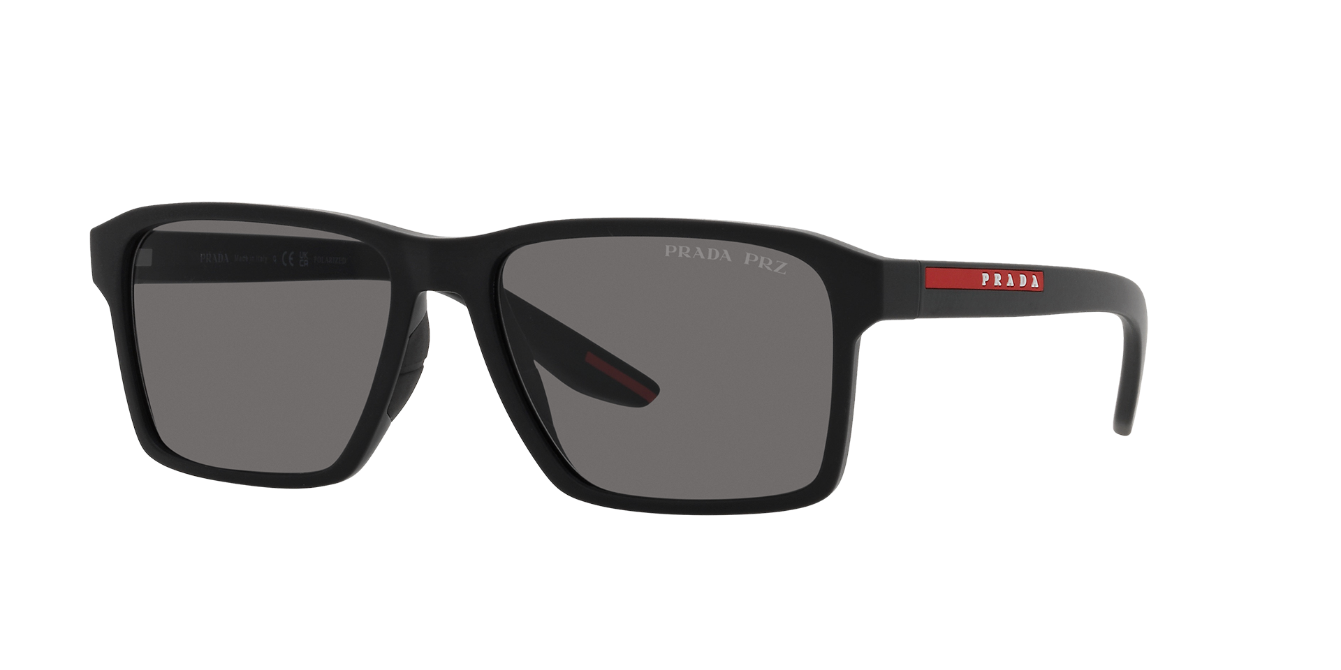 Prada Linea Rossa Women Sunglasses Grey Mirror Black Square PS01US UFK5L0 NEW PRADA LINEA ROSSA SUNGLASSES - 0PS01US UFK5L0 59 main image 2