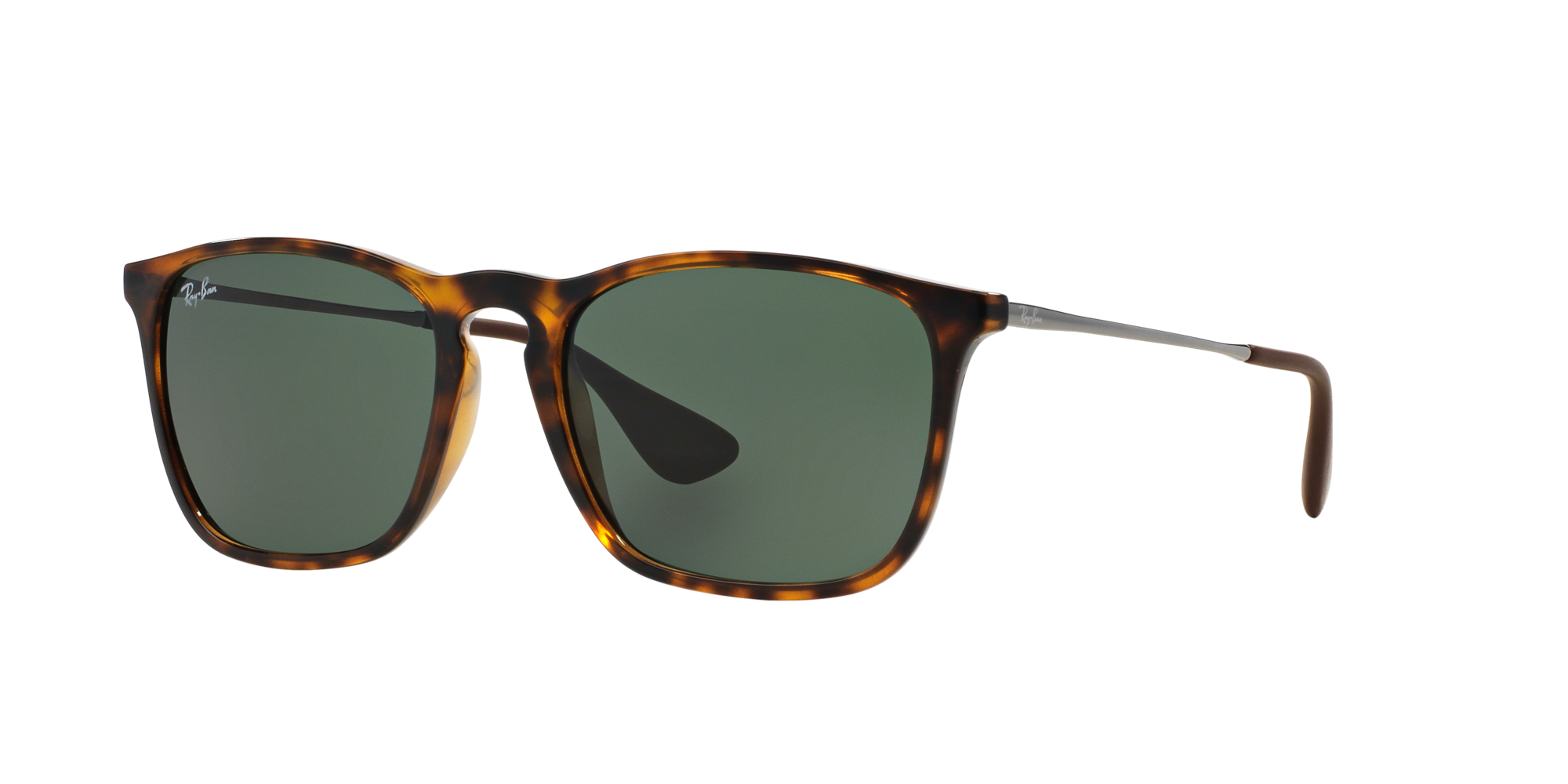 Ray-Ban RB4187 Mens Sunglasses Color 856/13 ~ Size Ray-Ban Chris RB4187 856/13-54 Rubber Havana / Dark Brown  main image 3