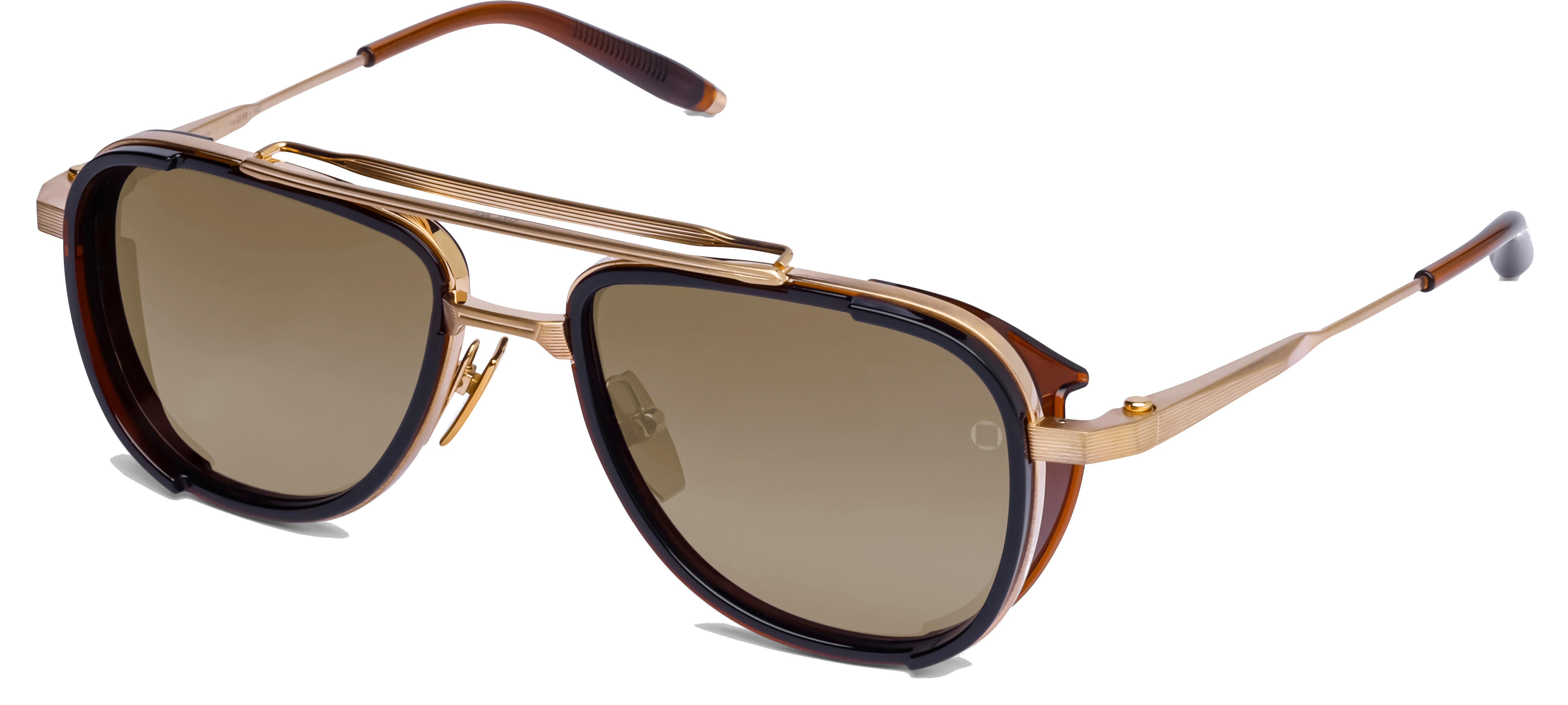 Valentino V-GOLDSHIELD VLS-137B Sunglasses Light Gold Shield Frame, Brown Lenses Valentino Shield Sunglasses for Women | eBay main image 2