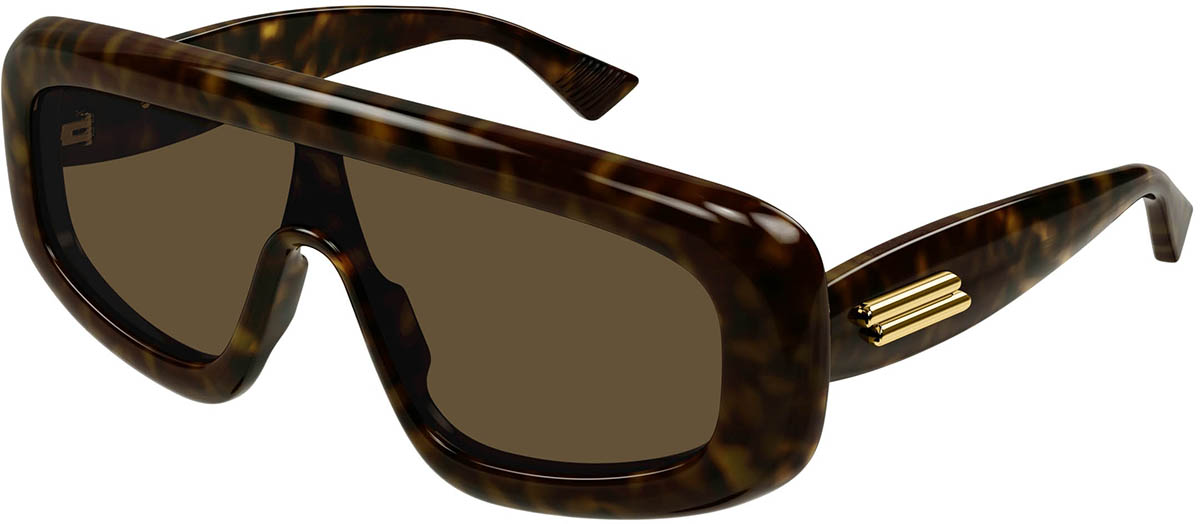 Bottega Veneta BV1212S 002 Sunglasses Havana Square Frame