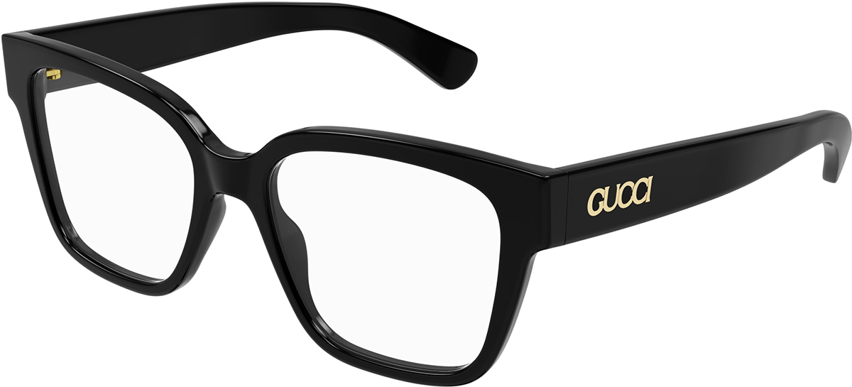 NEW GUCCI CAT EYE EYEGLASSES GUCCI GG1295O 001 BLACK CLEAR EYEWEAR Kits.com -- Gucci GG1295O main image 4