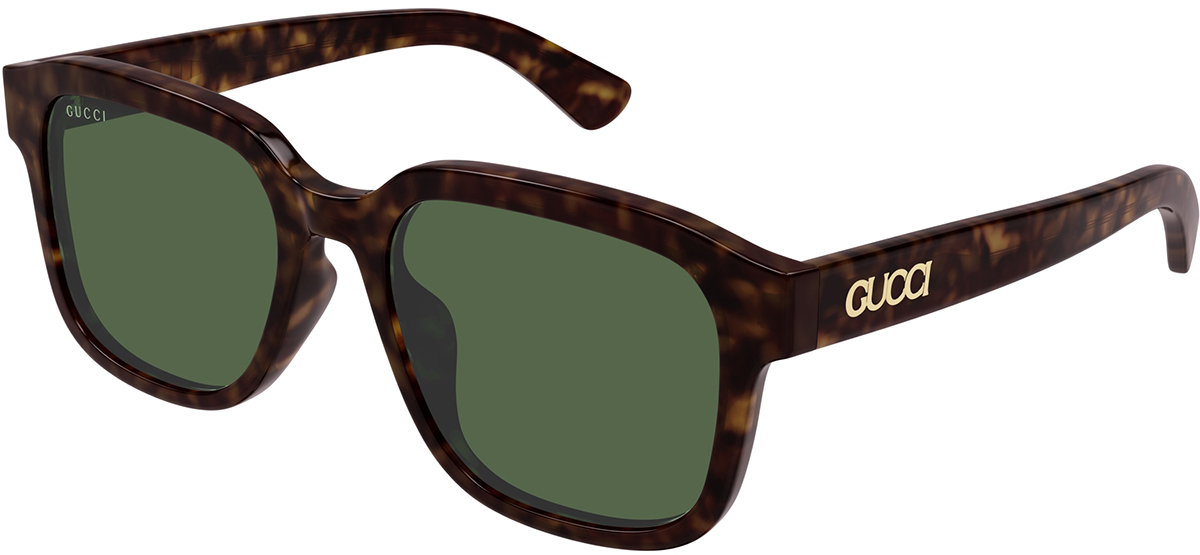 Gucci Asian Fit Sunglasses Brown Green Gucci GG0824SA 004 Asian Fit Sunglasses – GlassesNow main image 2