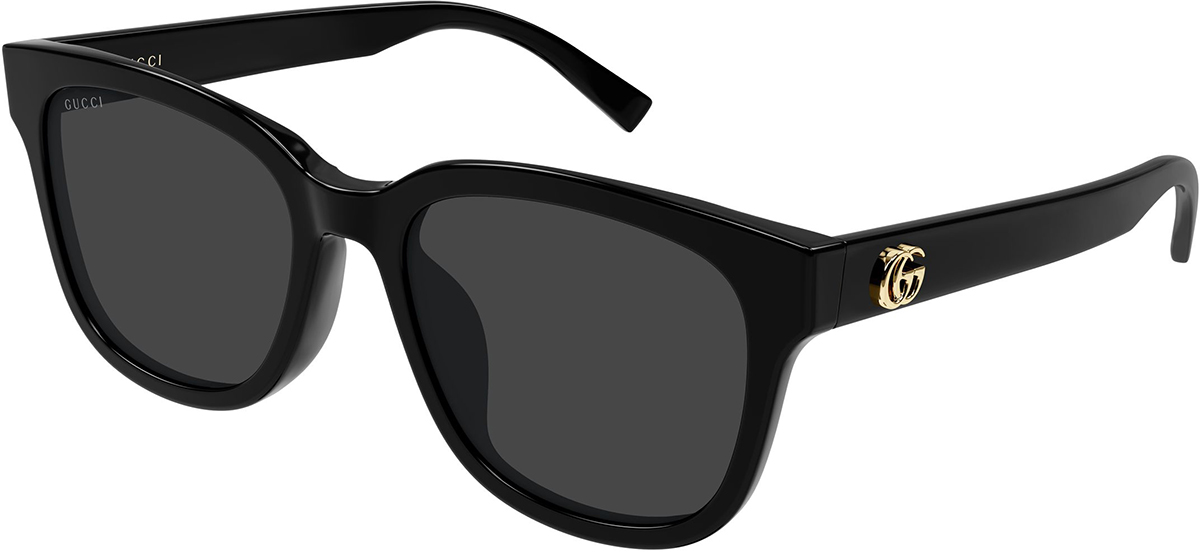 Gucci Women\'s Sunglasses | Style: GG1596SK-001 | Slim Frame Gucci Gg1596sk Black Female Rectangle Sunglasses | Eyewear Index main image 2