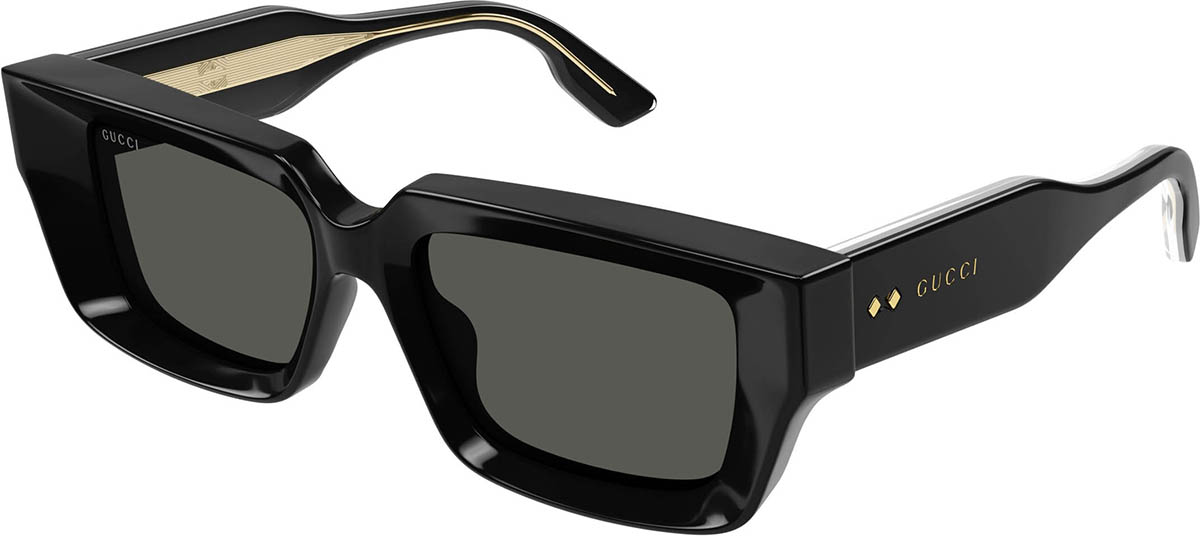 Gucci Women Sunglasses Black Grey Rectangle GG1531SK 001 BRAND NEW Gucci GG1531SK 001 54 Sunglasses | Shade Station main image 3