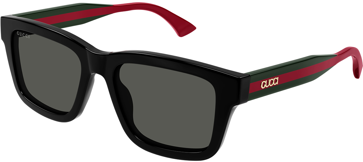 New- Gucci Sunglasses Unisex GG0926S 001 Black-Green/Grey 57-16-145mm Gucci GG0926S Squared Men main image 2