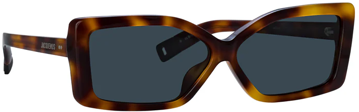 Jacquemus BAMBINO JAC/42 C6 Cat Eye Sunglasses - Shiny Black\\Brown Jacquemus sunglasses - Mia Burton main image 2