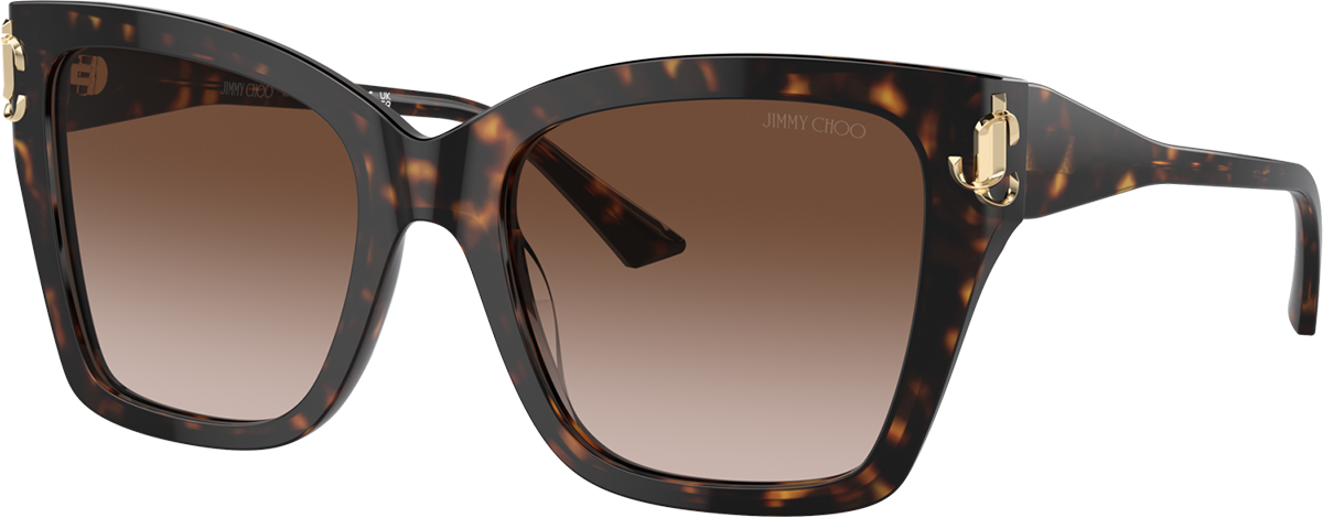 Jimmy Choo JC5006U 500213 Sunglasses Havana / Gradient Brown Lens 55mm Women’s Jimmy Choo JC5006U 5002/13 Sunglasses - Pretavoir main image 4