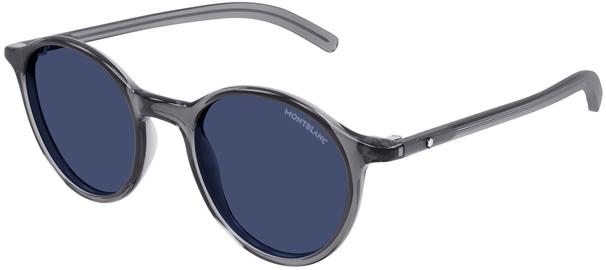 NWT Mont Blanc MB0487SA-003 Sunglasses MB0487SA Montblanc Rectangular Sunglasses 003 Transparent  main image 4