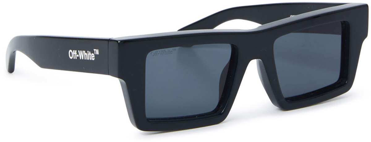 Off-White VANCOUVER Women Sunglasses Black Square Grey Lenses | Model OERI13F Vancouver Sunglasses in BLACK | Off-White™ main image 2