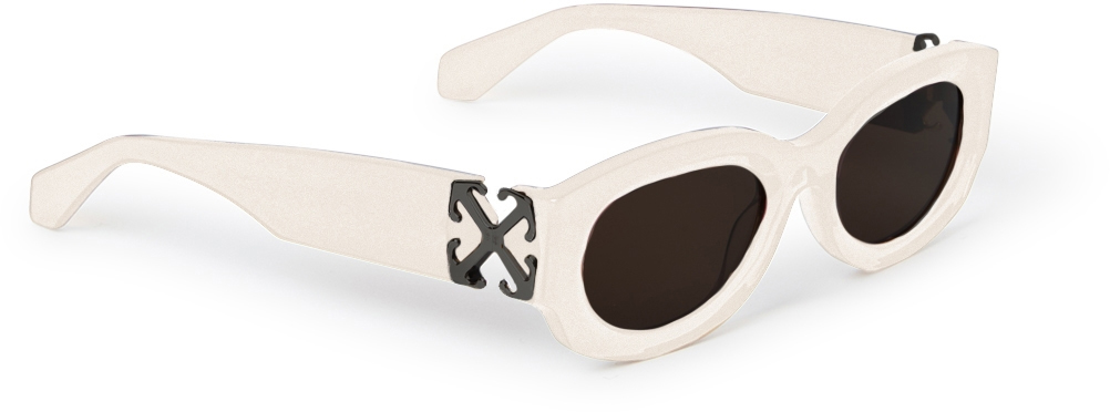 NEW OFF-WHITE SUNGLASSES WHITE WOMEN EYEWEAR OFF-WHITE OERI14E PALMER 0107 Off-White Palmer Dark Grey Oval Unisex Sunglasses Oeri14e  main image 4