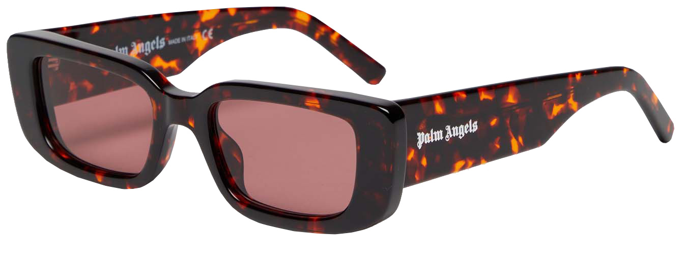 Palm Angels Angel Sunglasses – Pink / Dark Gray Acetate (PERI007 3007) ANGEL SUNGLASSES in BLACK - PEACH ORANGE for Men | Palm Angels® main image 2