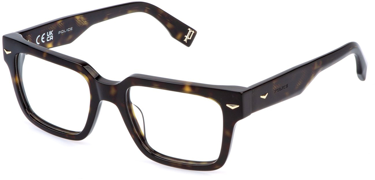 SPLF17E_2054Z42P_04.png?v=  POLICE OPTICAL VPLQ72 Eyeglasses SHINY-BLACK-0700 52mm display picture 1