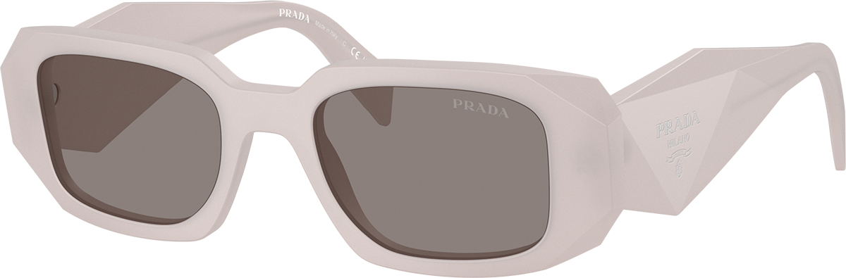 PRADA PR17WS IVORY Prada Sunglasses PR17WS 21G10R Frosted Vanilla/Yellow Unisex  main image 4