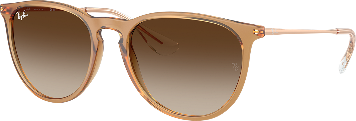 Ray‑Ban RB4171 Erika Sunglasses 54mm Transparent Brown Gradient - New in Box Ray-Ban Erika 4171 Sunglasses | Transparent Brown Gradient  main image 4