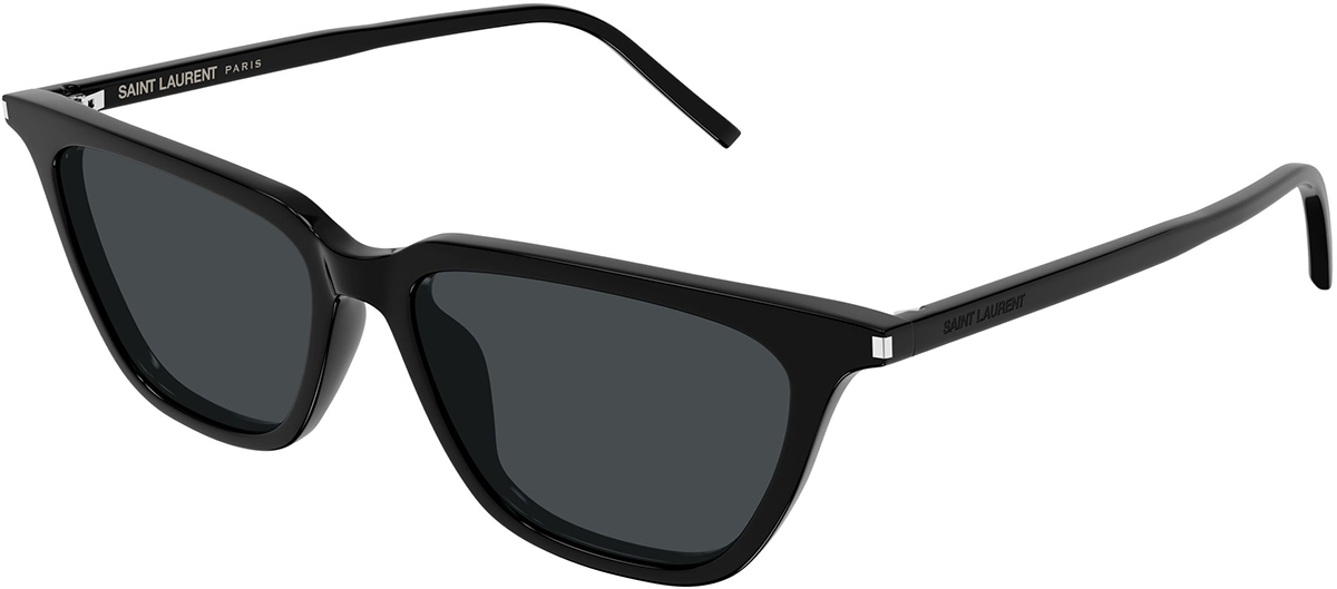 ?️ New Saint Laurent SL737 MICA THIN 001 Sunglasses - Black Frame, Black Lenses Saint Laurent SL 737 Mica Thin Opt 001 Glasses - US main image 2
