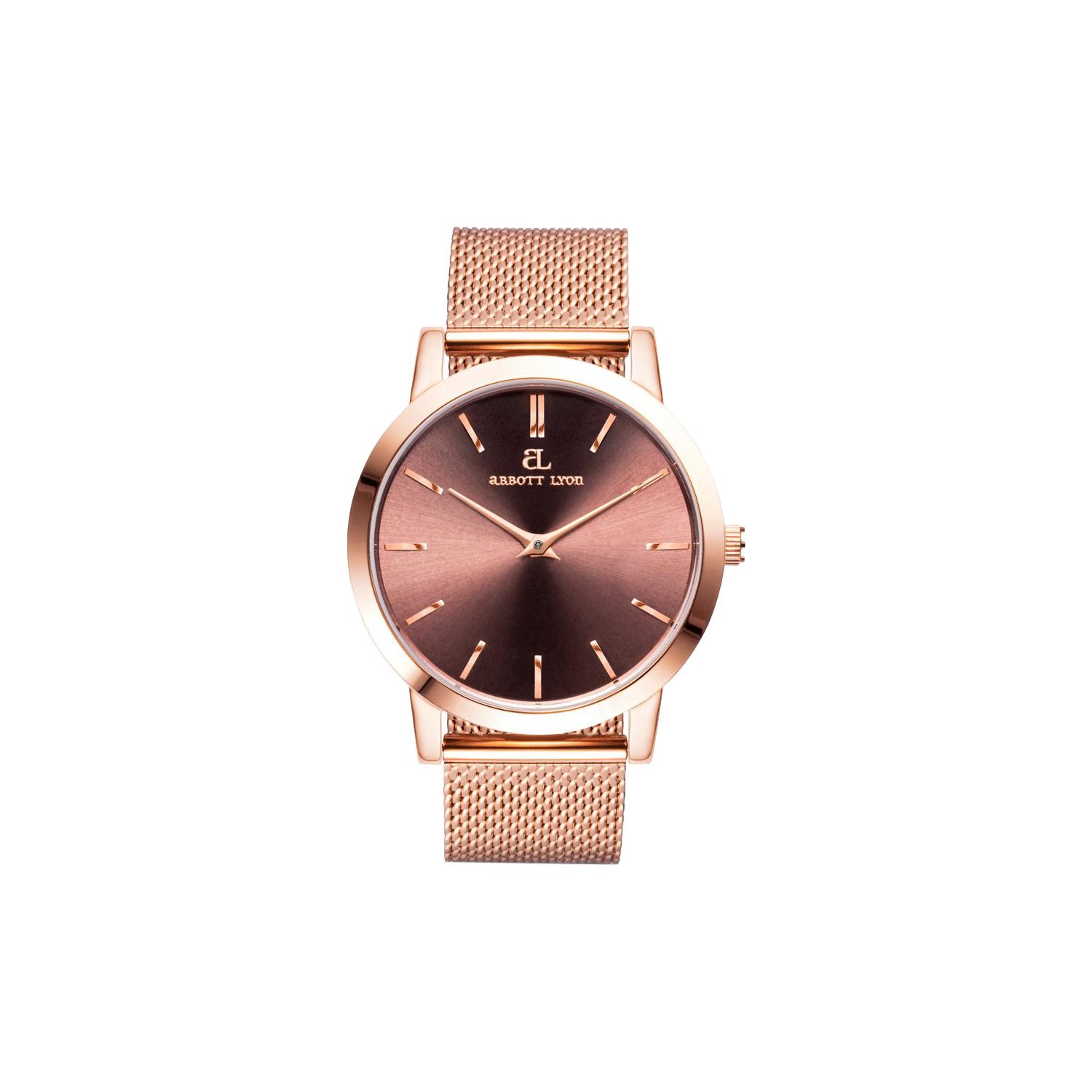Abbott lyon watch rose gold shop