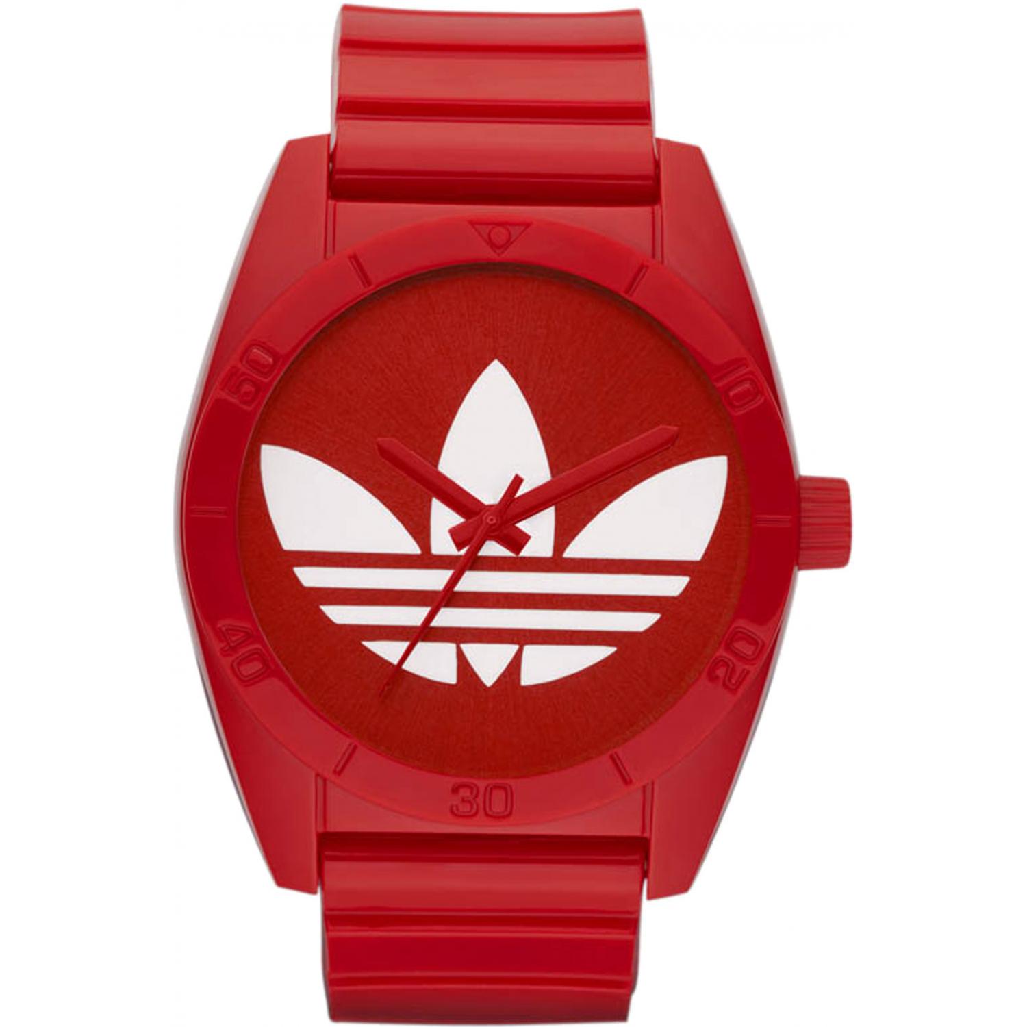 Adidas watch deals red