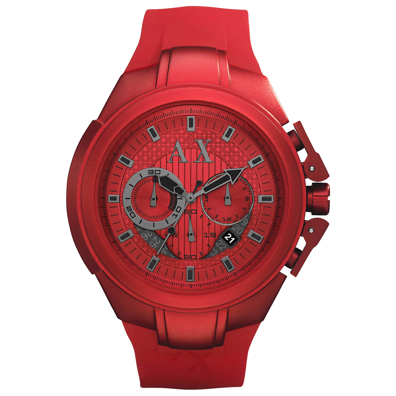 Red armani watch on sale