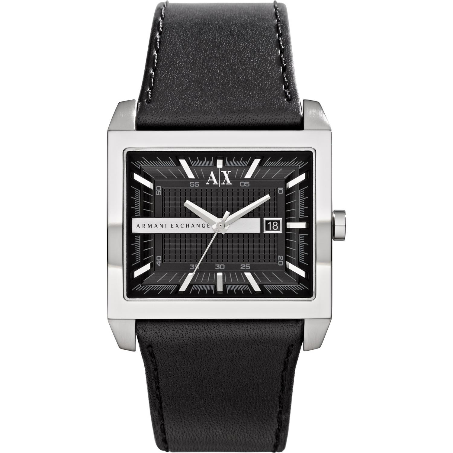 Armani exchange square watch deals