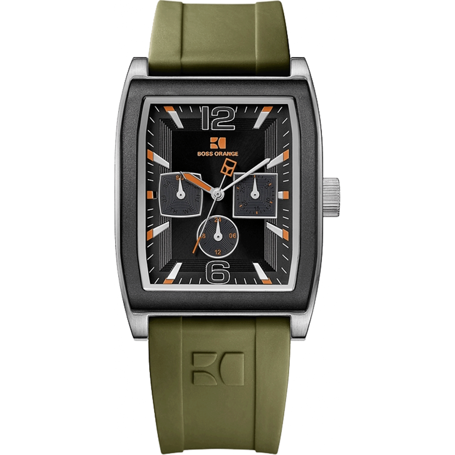 Boss orange watch rubber strap on sale
