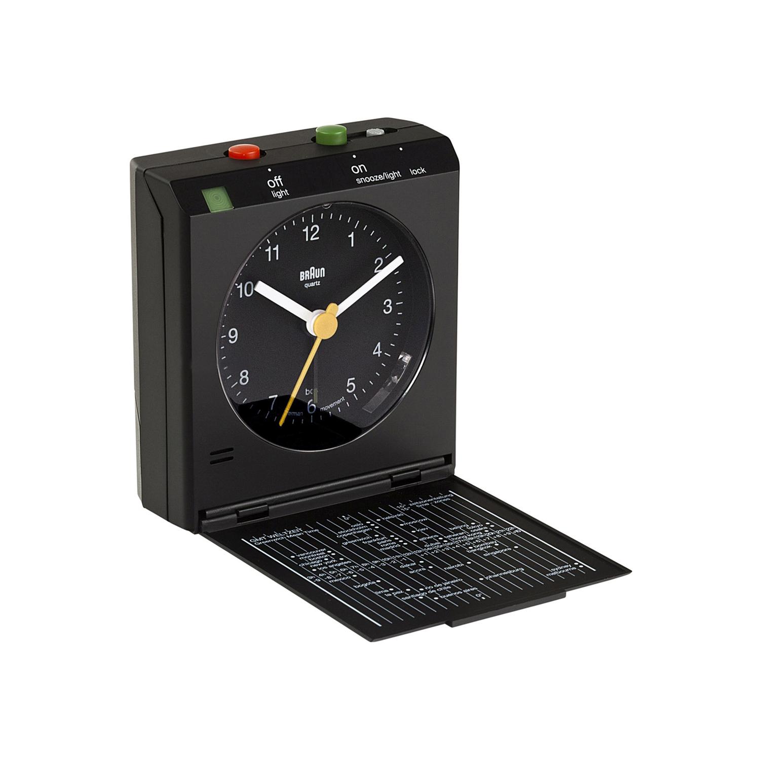 Braun Clocks Reflex Control Alarm Clock BNC005BKBK Watch Shade Station