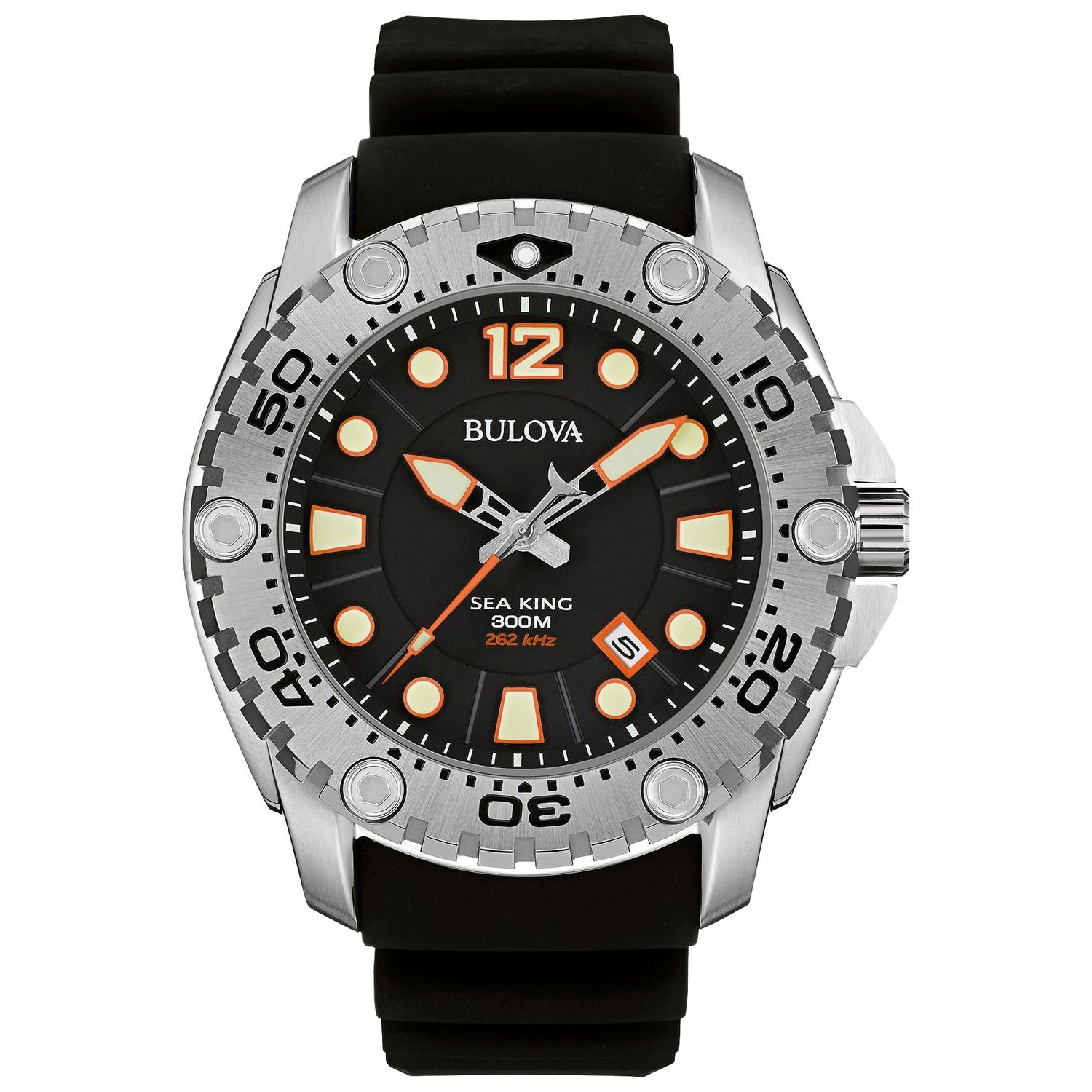 Часы булов. Bulova 96b228. Bulova 98b166. Bulova Sea King 96b228. Булова сиа Кинг часы.