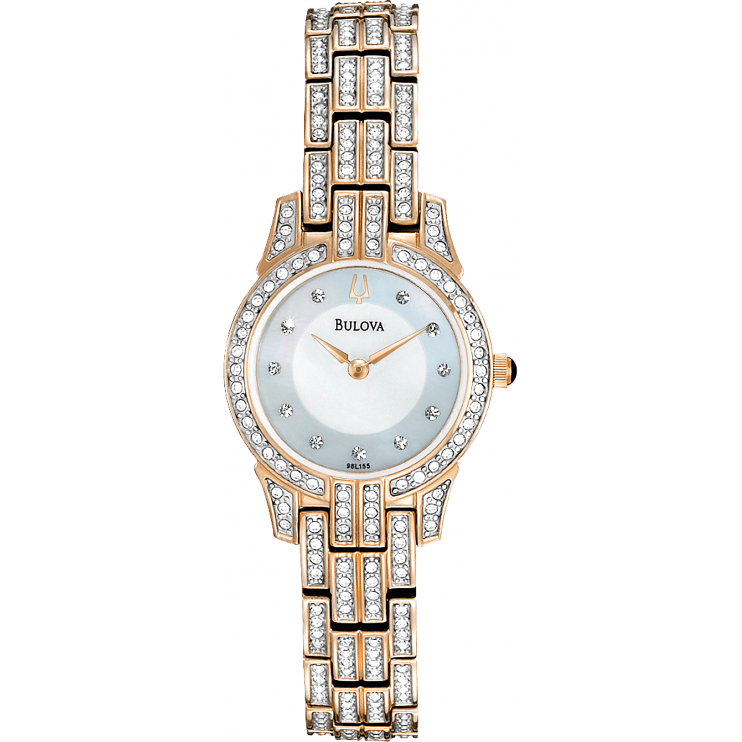 Bulova crystal women's watch hot sale