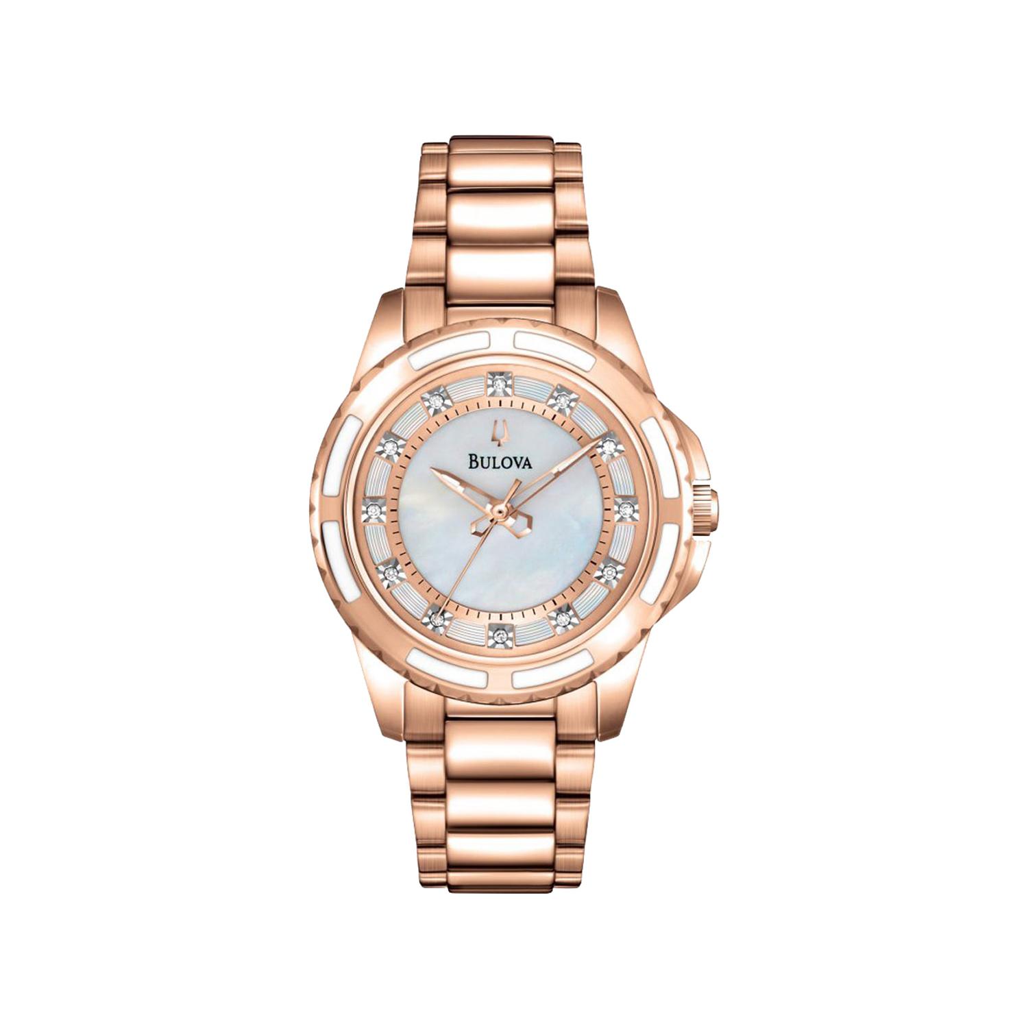 Bulova watch rose hotsell gold