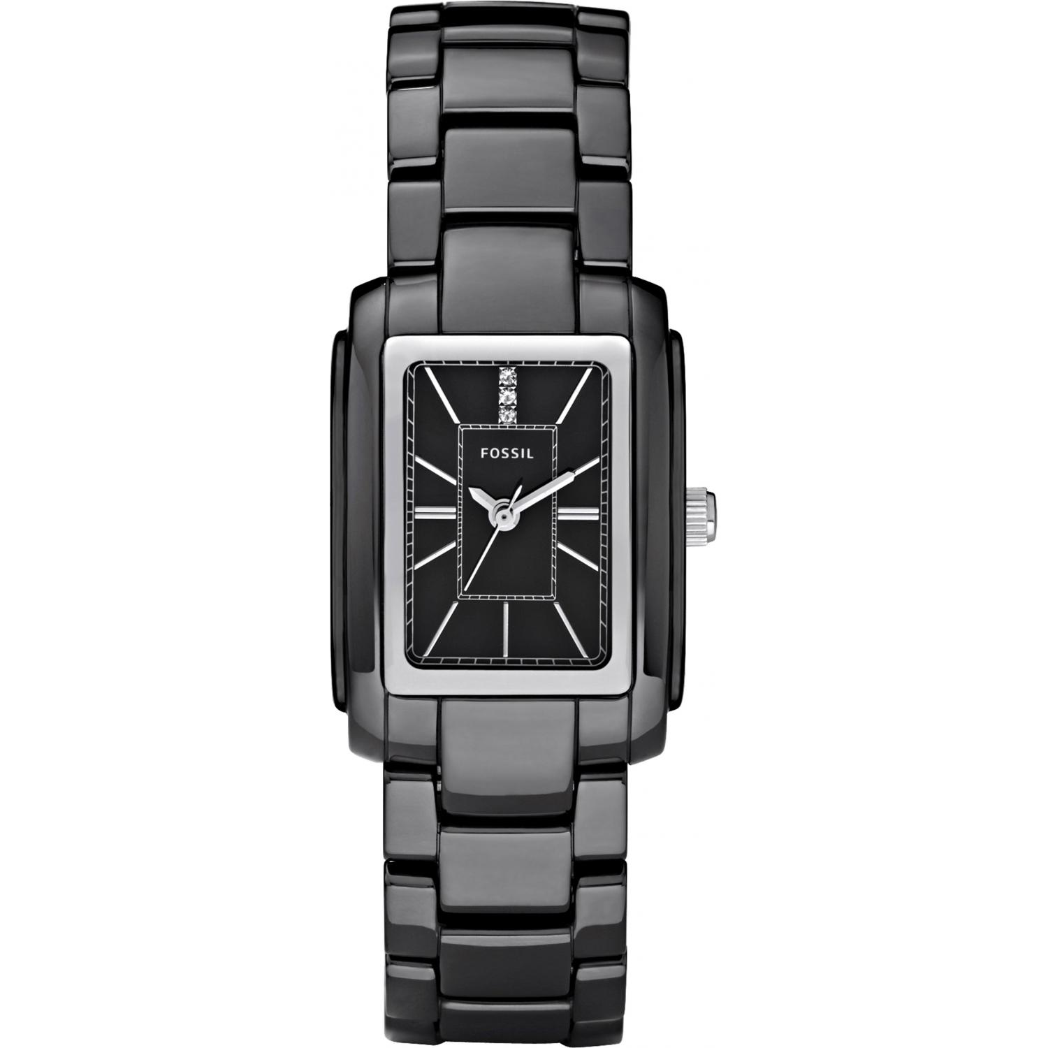 Fossil watch women's black ceramic bracelet store