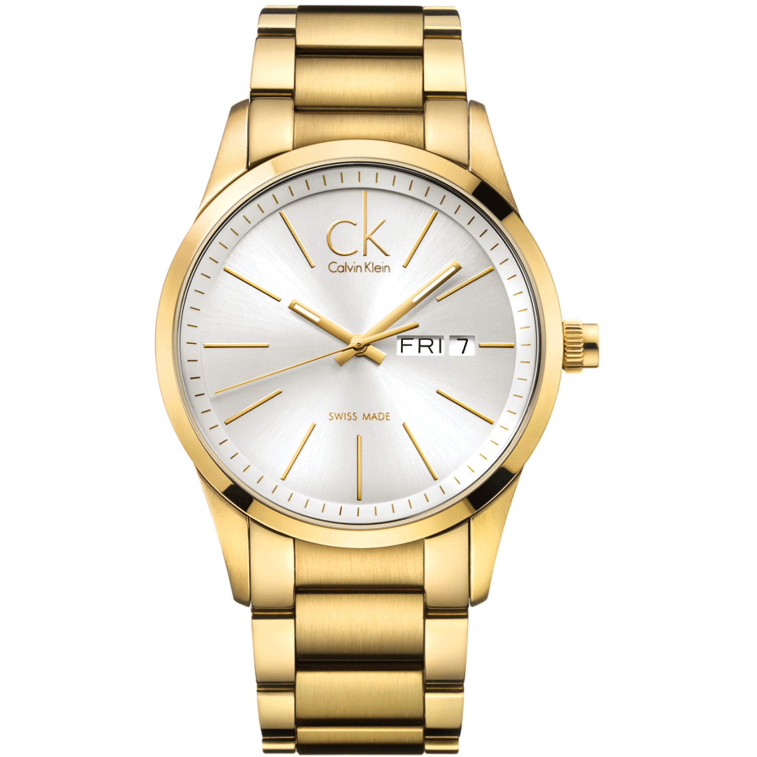 Calvin klein gold watch deals