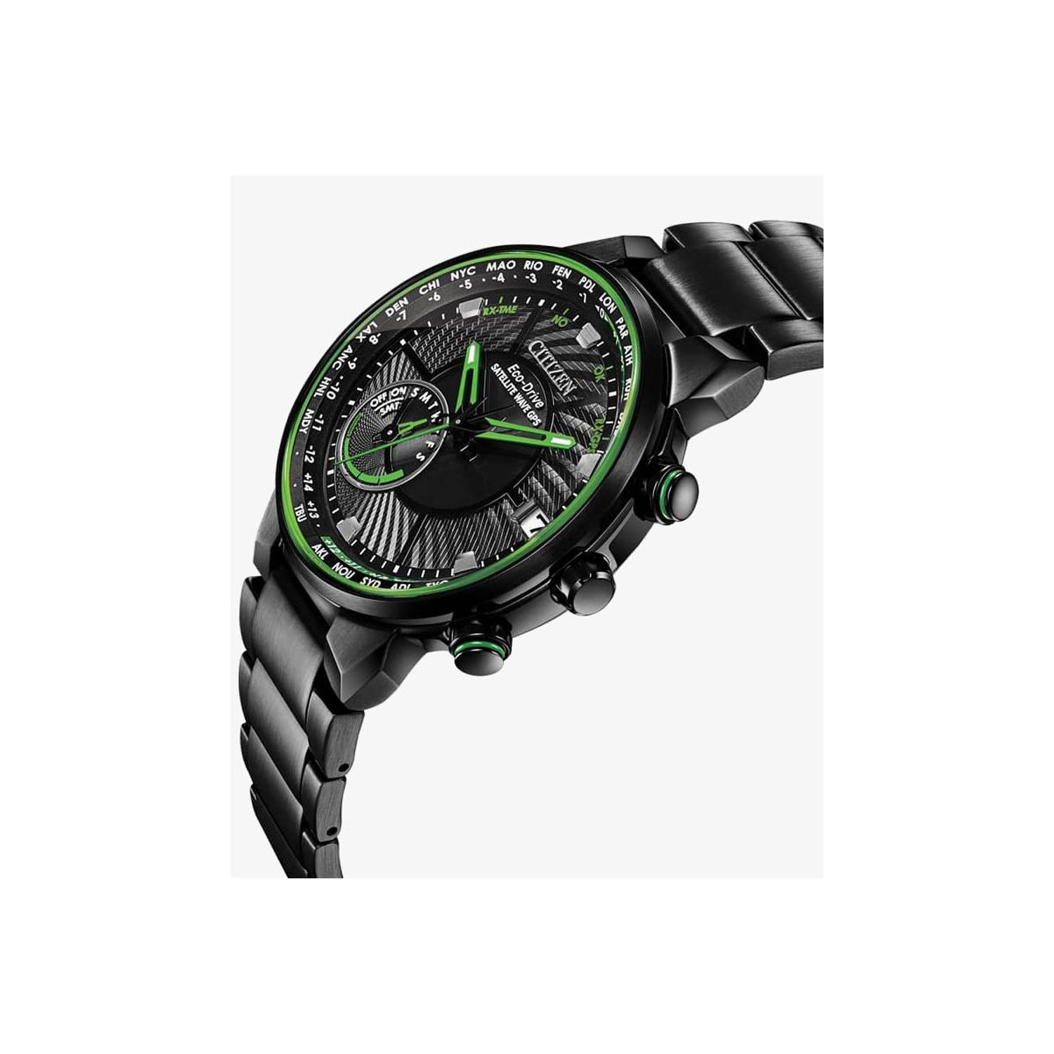 Citizen Satellite Wave World Time GPS CC3035 50E Watch Shade Station
