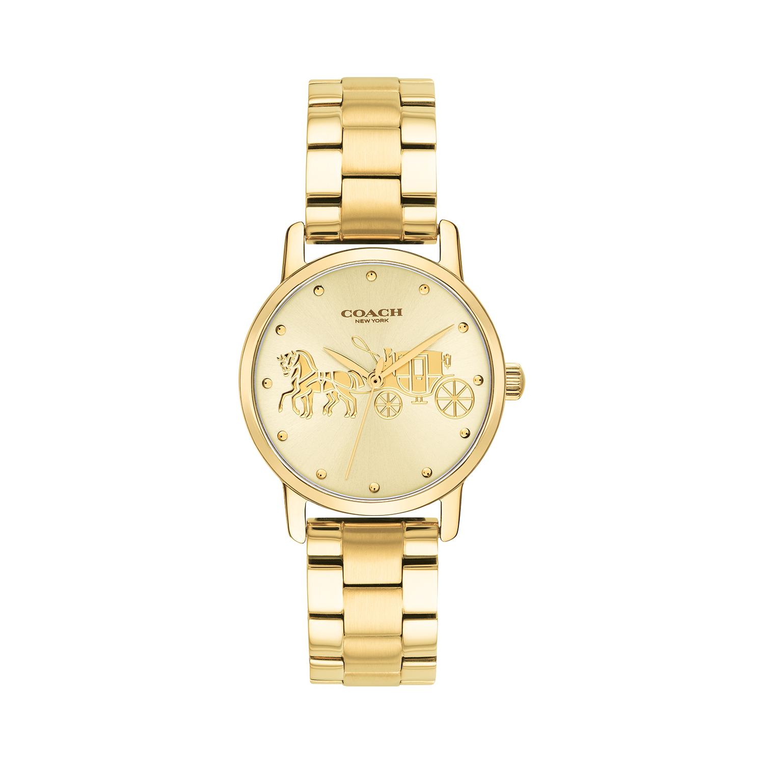 Coach watch on sale gold