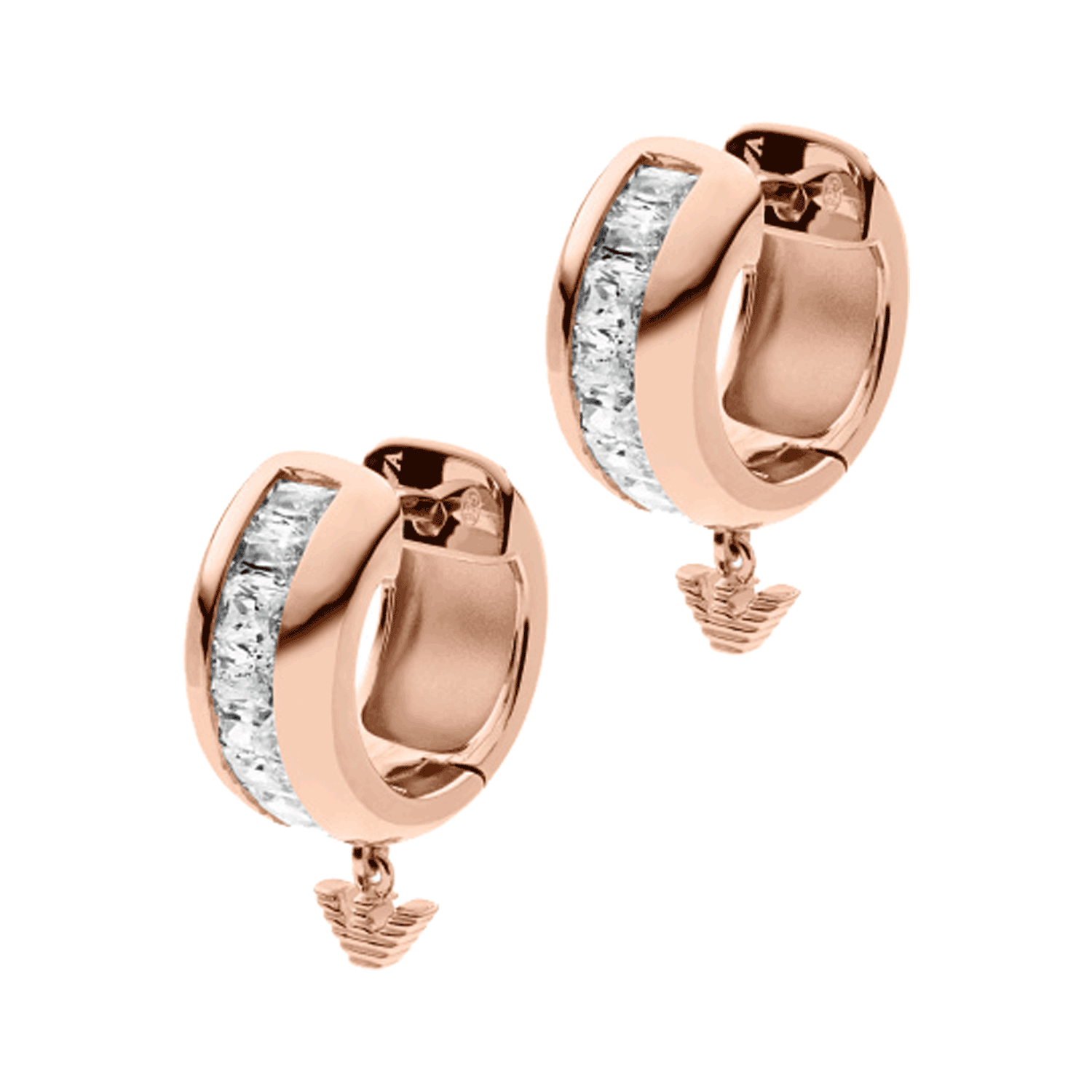 Emporio armani hoop earrings store