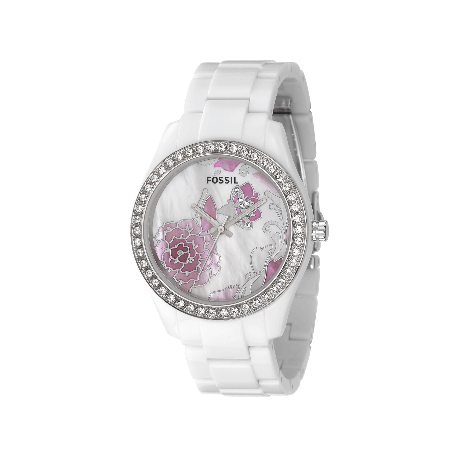Fossil watch with flowers clearance