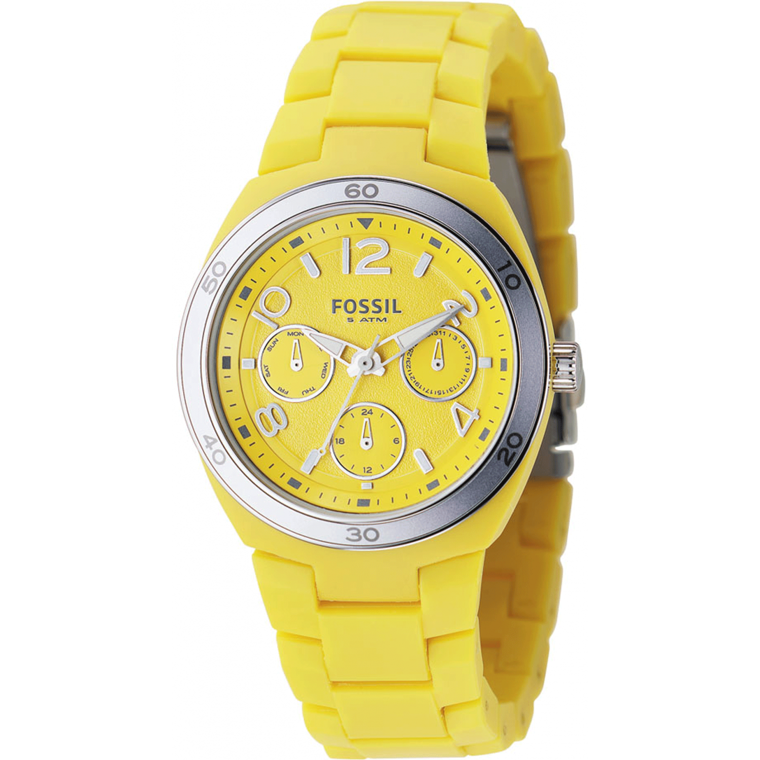 Fossil hot sale watch yellow