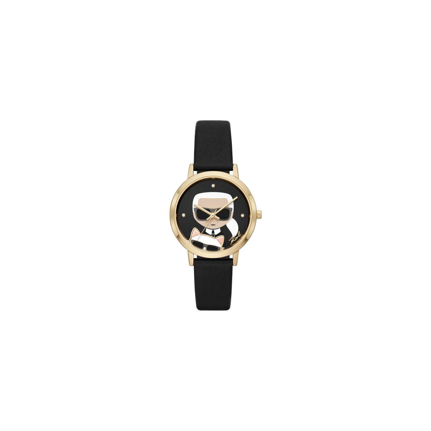 Karl lagerfeld sales black women's watch