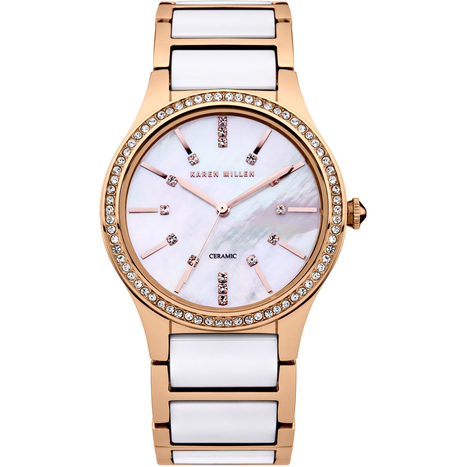 Karen millen rose gold watch on sale