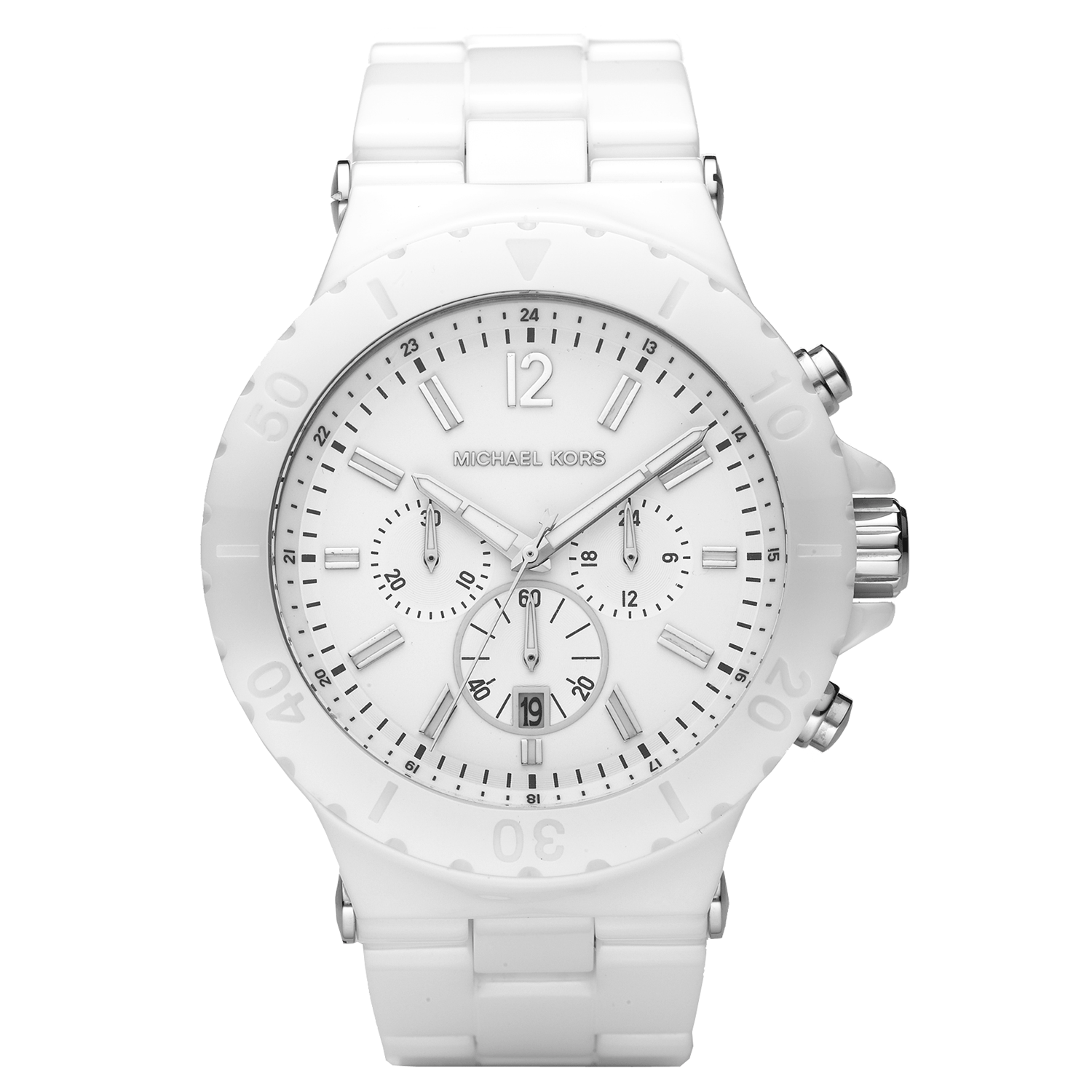 Mk white ceramic watch top