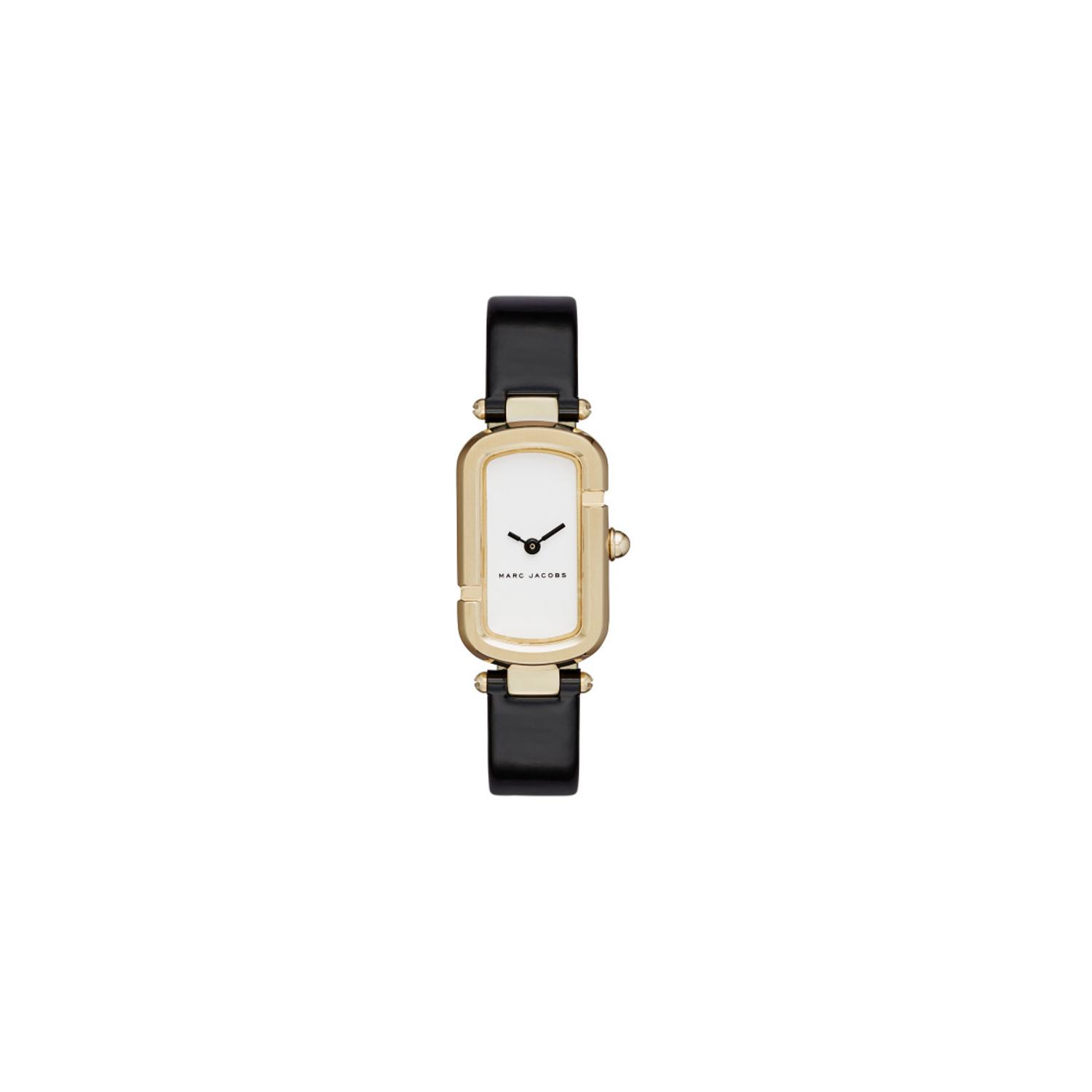 Marc jacobs watch black leather strap shop