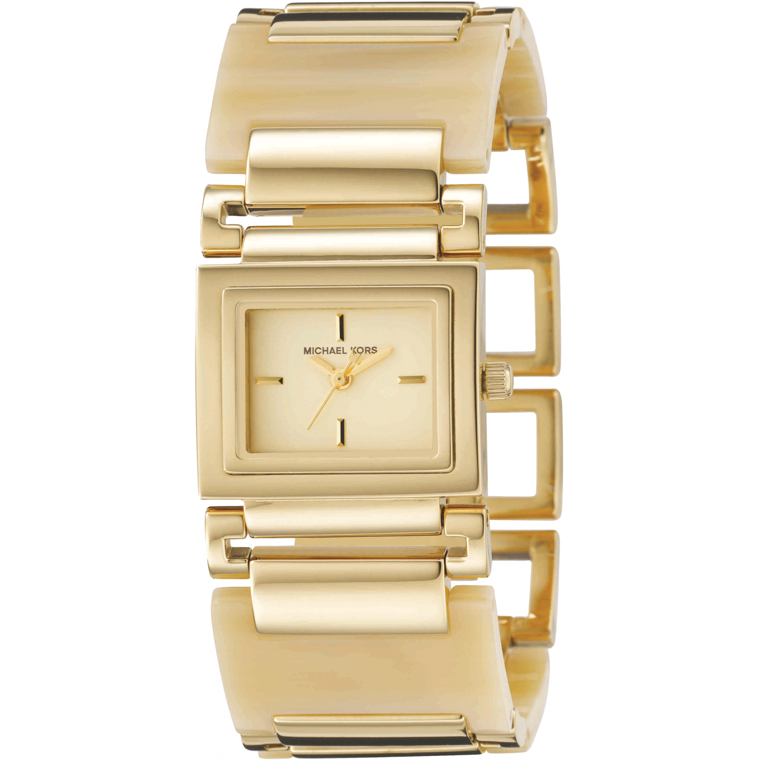 Michael kors discount gold plated watch