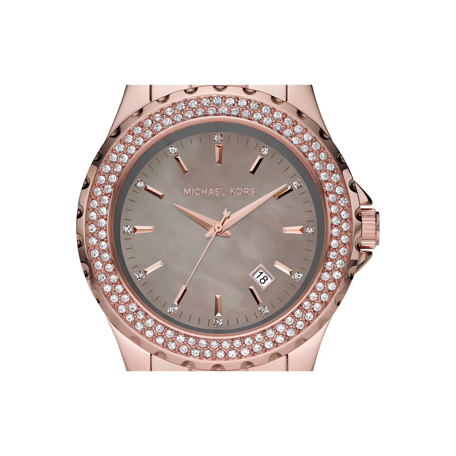 Beautiful Michael Kors Runway Watch (MK5453) Michael Kors Runway Grey Mother of Pearl Rose Gold-plated  main image 4