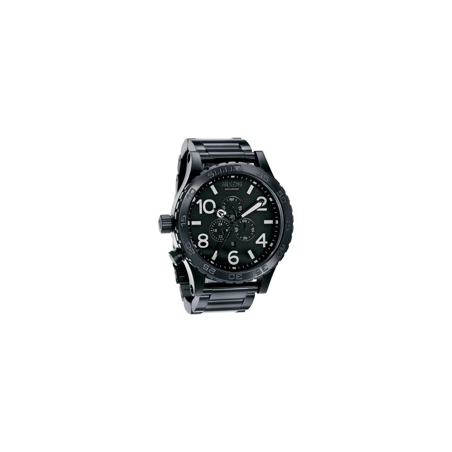 Nixon The All Black 51 30 Chrono A083 1001 Watch Shade Station